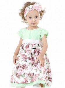 roupas de bebe vestido floral Vestidos Infantil