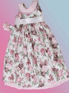 roupas de bebe vestido floral rosa Vestidos Infantil