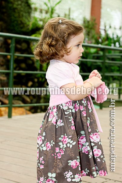vestidinho de bebe Vestidos Infantil