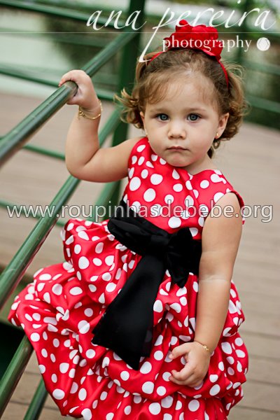 vestido minnie mouse baby Vestidos Infantil