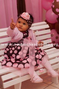 vestido marrom com rosa infantil Vestido infantil Marrom e Rosa