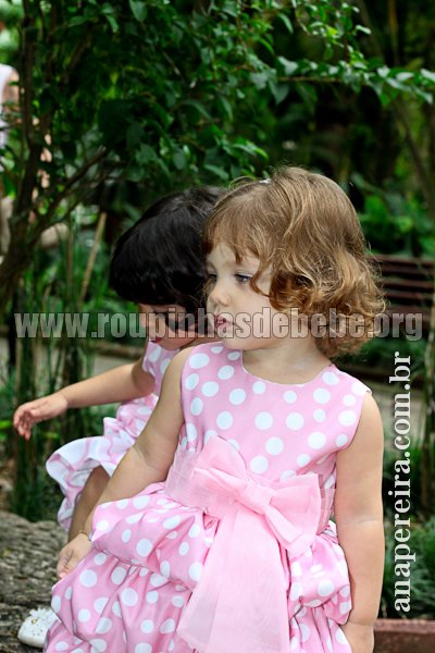 vestido infantil minnie rosa Vestidos da minnie