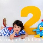 vestido infantil azul e vermelho Vestido Da Galinha Pintadinha