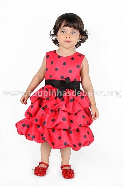 vestido moranguinha baby Vestido moranguinho