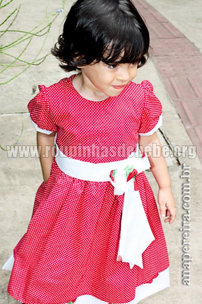 roupa da moranguinha Vestido moranguinho