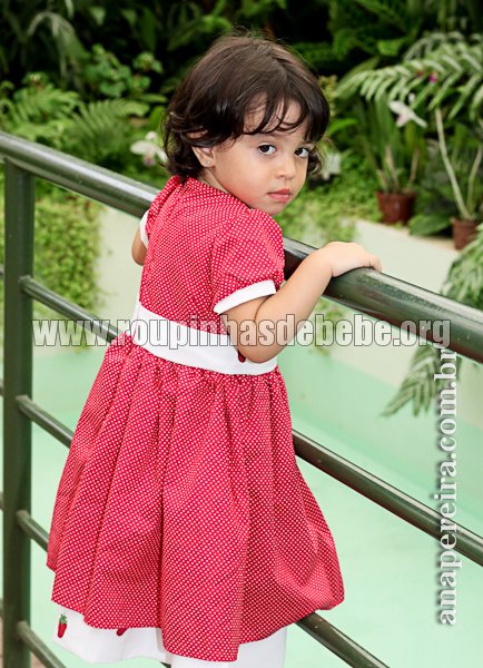 roupa moranguinha Vestido moranguinho