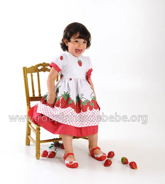 roupas da moranguinho Vestido moranguinho