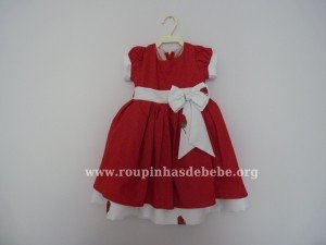 vestido moranguinha baby Vestido moranguinho