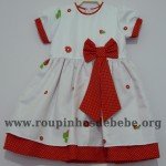vestido infantil moranguinha baby Vestido moranguinho