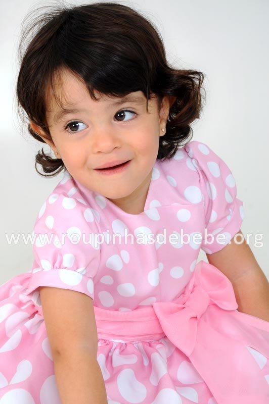 vestido minnie mouse rosa Vestidos de festa infantil