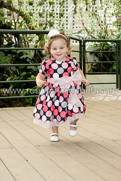 vestidos infantil de bolinha para festa Vestidos de festa infantil