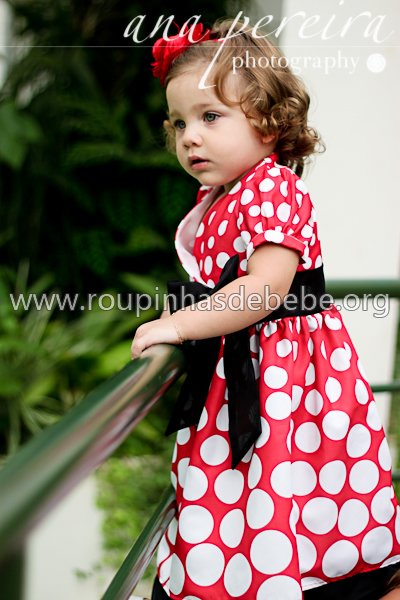 fantasia minnie mouse infantil Vestidos para criança