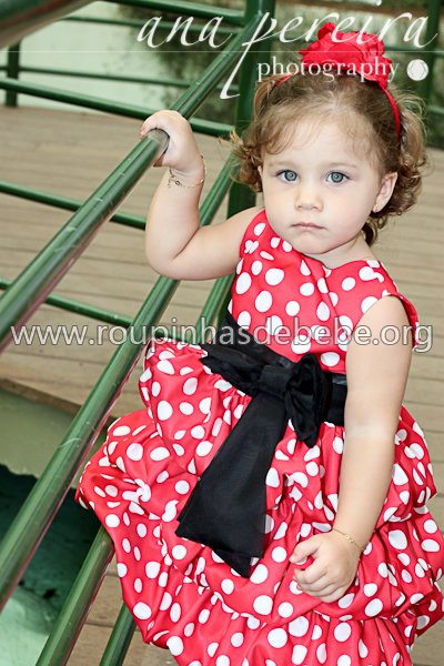 vestido infantil minnie Fantasia da Minnie Baby