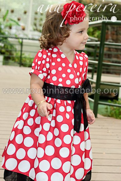 vestidos de festa minnie mouse infantil Vestidos para criança