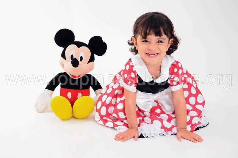 vestidos minnie infantil Fantasia da Minnie Baby