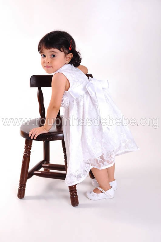 vestido branco de festa infantil Vestidos de festa infantil