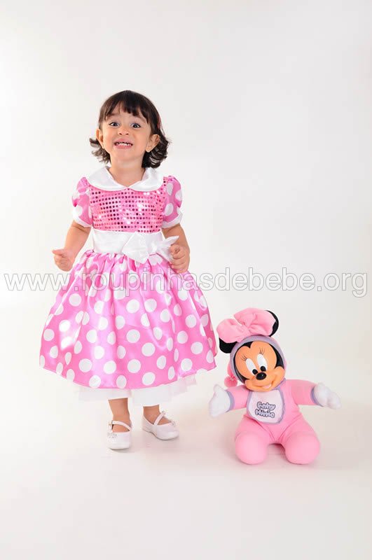 vestido minnie infantil para festa Vestidos de festa infantil