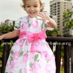 vestido floral de criança Confecção de roupa infantil