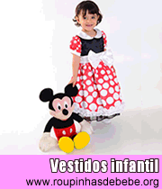 Vestidos Infantil Marrom com Rosa e Moda Infantil