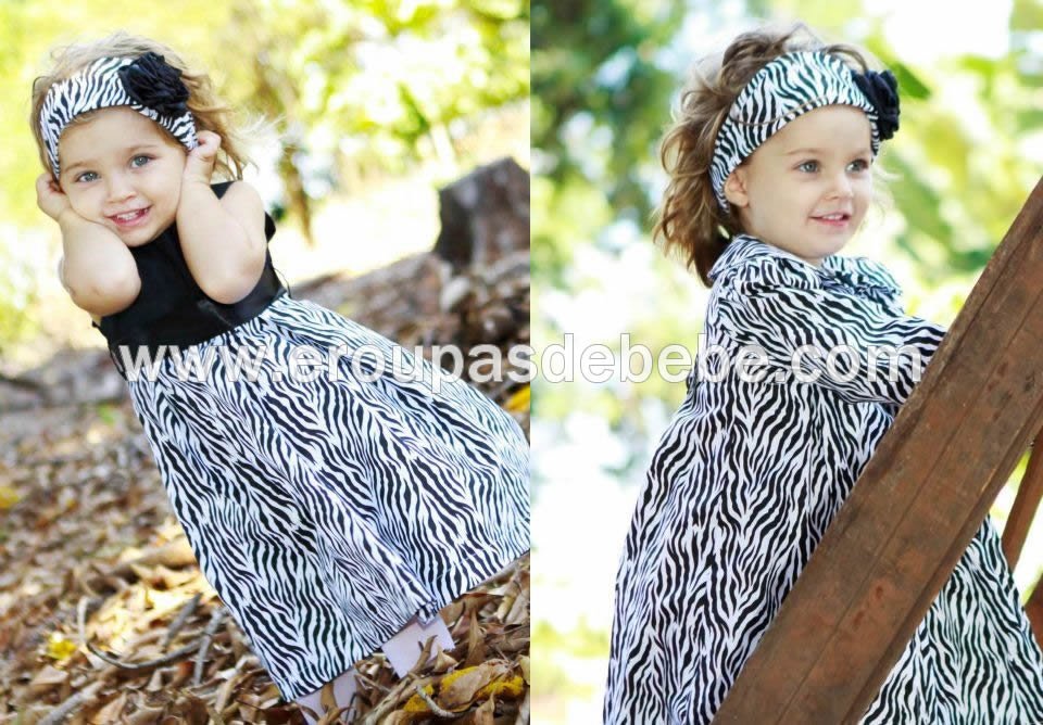 vestido infantil oncinha preto e branco Casaquinhos para meninas