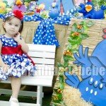 festa galinha pintadinha infantil Roupas para menina