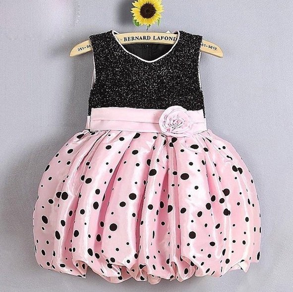 Vestido Infantil Minnie Rosa