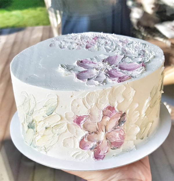 Ideias de bolo com flores
