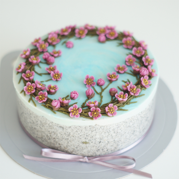 Ideias de bolo com flores