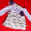 Vestido de babados e rendinha - Cod. 2175