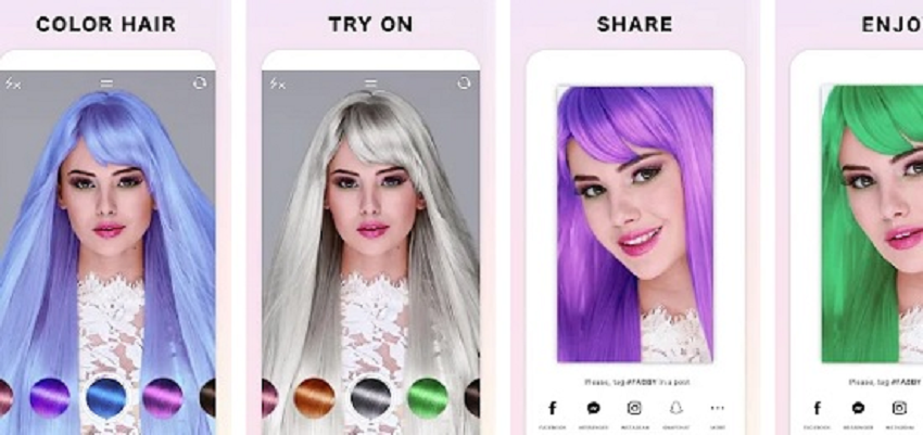 aplicativo para mudar cor do cabelo